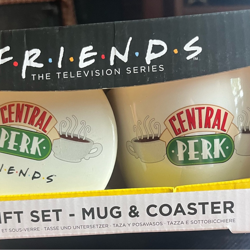 Brand new never used “Friends” Mug and Coaster Gift Set
